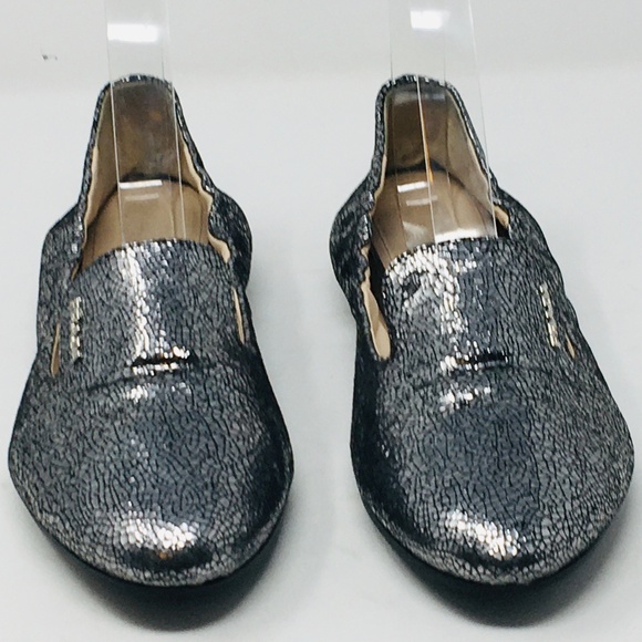 Prada ballet flats 37.5 silver leather - Picture 3 of 8